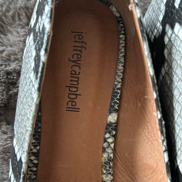 Jeffrey Campbell snakeskin modern heel pointy toe size 8 - Picture 5 of 7